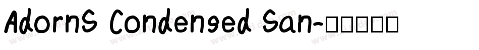 AdornS Condensed San字体转换